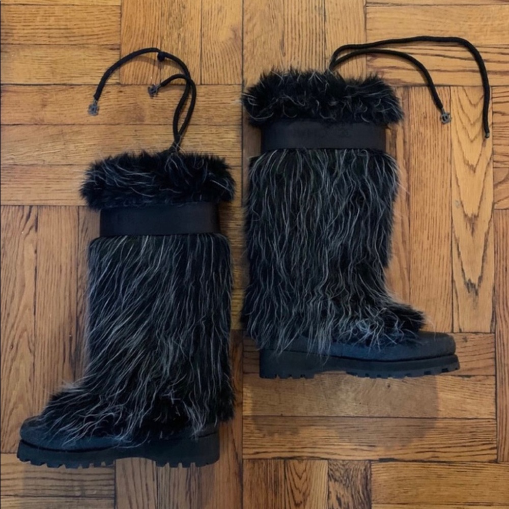 Chanel fantasy fur boots